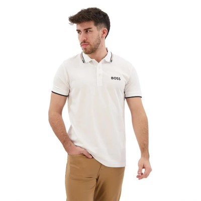 мъжки,блузи,с,яка,boss,paddy,pro,short,sleeve,polo,natural,(white)