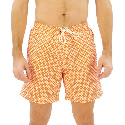 къси,панталони,мъжки,панталони,ecoalf,fiyialf,shorts,orange,(orange,sand,clock,print)