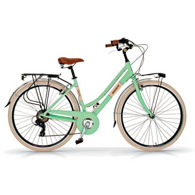 пътни,и,градски,велосипеди,qüer,denia,28´´,bike,silver,(green,celadon)