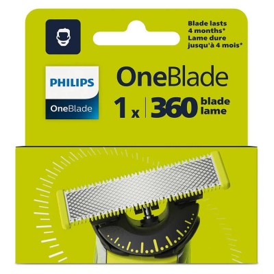 бръснене,philips,one,blade,360,razor,blade,refills,silver,(silver)
