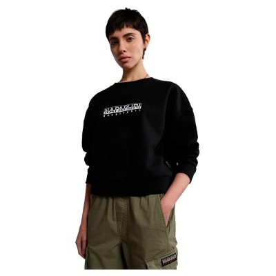 блуза,дамски,блузи,napapijri,b,box,s,sweatshirt,black,(black)