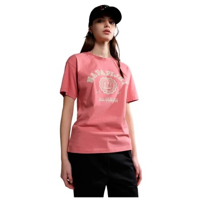 тениска,дамски,тениски,napapijri,s,moreno,short,sleeve,t,shirt,pink,lulu,(pink)