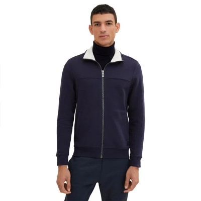 яке,мъжки,пуловери,tom,tailor,cutline,sweat,jacket,sweatshirt,knitted,navy,(black)