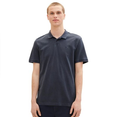 шапка,мъжки,блузи,с,яка,tom,tailor,overdyed,short,sleeve,polo,sky,captain,blue,(blue)
