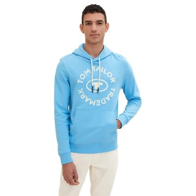 суичър,мъжки,пуловери,tom,tailor,print,1035531,hoodie,blue