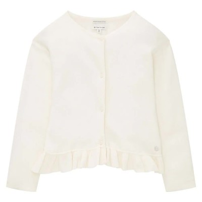 жилетка,детски,блузи,tom,tailor,volant,cardigan,beige,(gardenia,white)