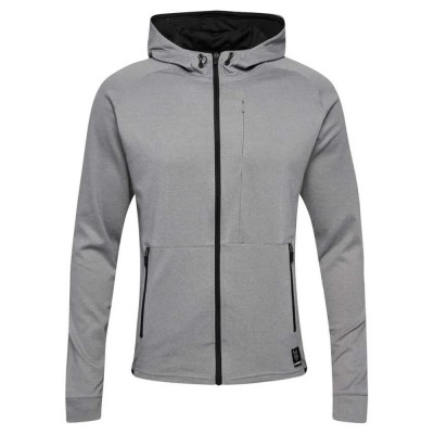 блуза,мъжки,пуловери,hummel,interval,full,zip,sweatshirt,grey,(grey,melange)