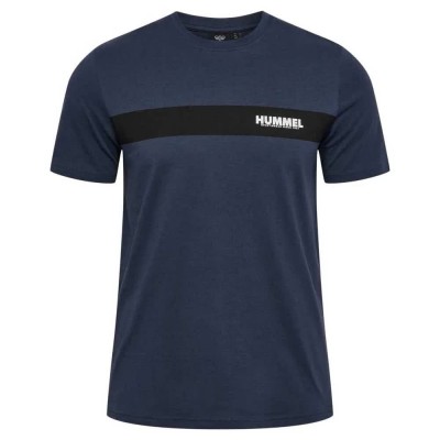 тениска,мъжки,тениски,hummel,legacy,sean,short,sleeve,t,shirt,blue,nights,(blue)