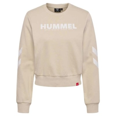 блуза,дамски,блузи,hummel,legacy,sweatshirt,beige,(pumice,stone)