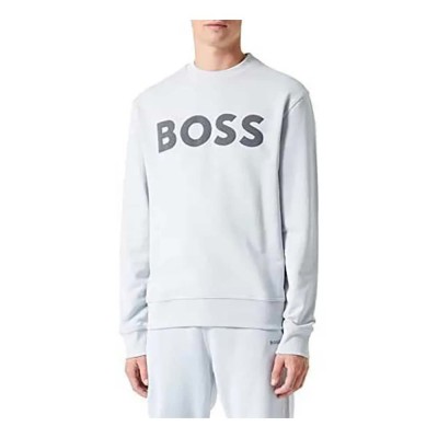 блуза,мъжки,пуловери,boss,webasic,10244192,sweatshirt,light,pastel,grey,(white)
