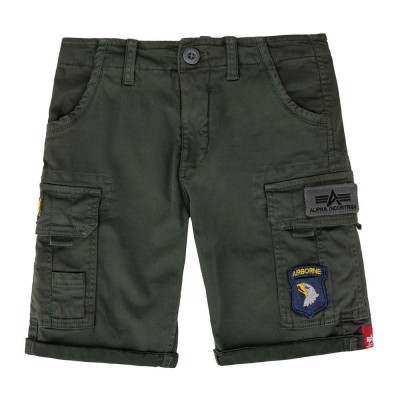 къси,панталони,детски,панталони,alpha,industries,crew,patch,shorts,green