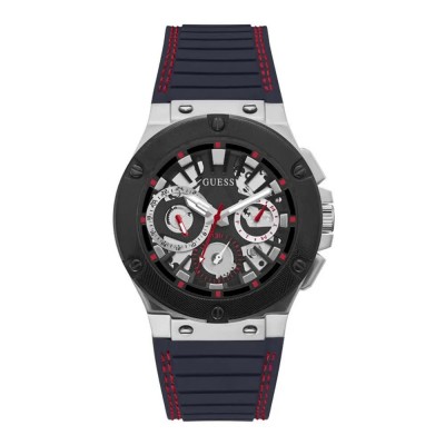 часовник,часовници,guess,circuit,watch,silver,(blue)