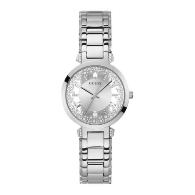 часовник,часовници,guess,crystal,clear,woman,watch,silver,(silver)