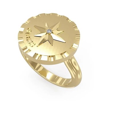 бижутерия,guess,jubr02208jwyg54,monete,ring,golden,(golden)