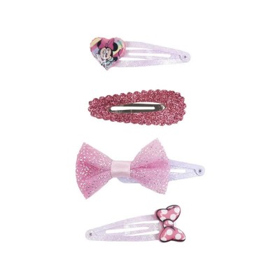 хигиена,аксесоари,disney,minnie,hair,clips,4,pieces,pink,(multicolor)