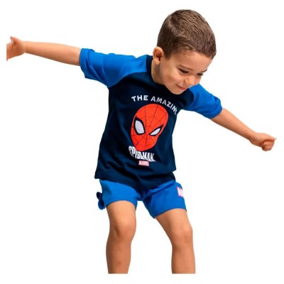 пижама,детски,пижами,spiderman,spiderman,short,sleeve,pyjama,black,(blue,black)