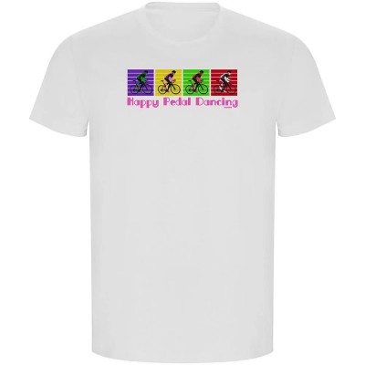 тениска,мъжки,тениски,kruskis,happy,pedal,dancing,eco,short,sleeve,t,shirt,white