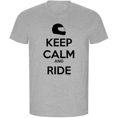 тениска,мъжки,тениски,kruskis,keep,calm,and,ride,eco,short,sleeve,t,shirt,heather,grey,(grey)