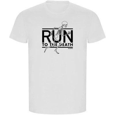 тениска,мъжки,тениски,kruskis,run,to,the,death,eco,short,sleeve,t,shirt,white