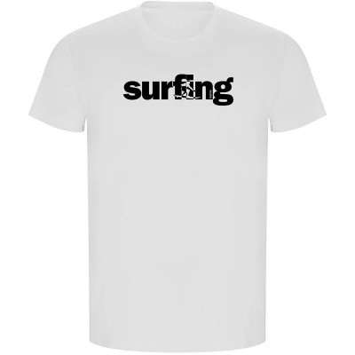 тениска,мъжки,тениски,kruskis,word,surfing,eco,short,sleeve,t,shirt,white