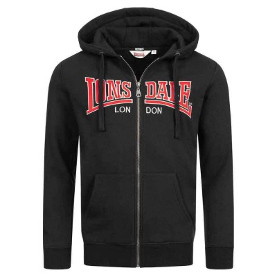 блуза,мъжки,пуловери,lonsdale,birmingham,lp277,full,zip,sweatshirt,black,(black)
