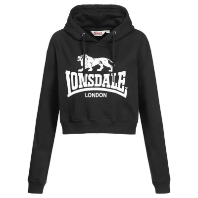 суичър,дамски,блузи,lonsdale,roxeth,cropped,hoodie,black,(black)