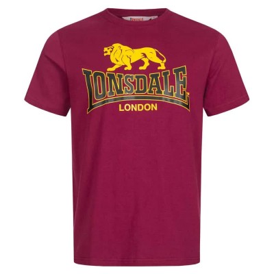 тениска,мъжки,тениски,lonsdale,taverham,short,sleeve,t,shirt,oxblood,(red)