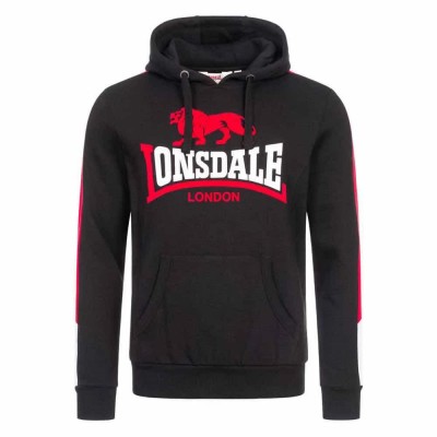 суичър,мъжки,пуловери,lonsdale,langwell,hoodie,black,(black)