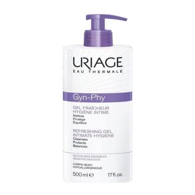 хигиена,тяло,uriage,gyn,phy,intimate,gel,500ml,clear