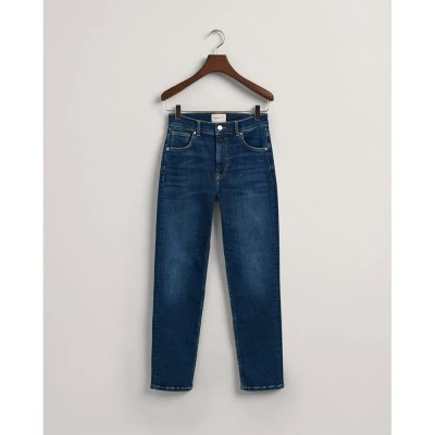 дънки,дамски,панталони,gant,cropped,slim,fit,jeans,blue
