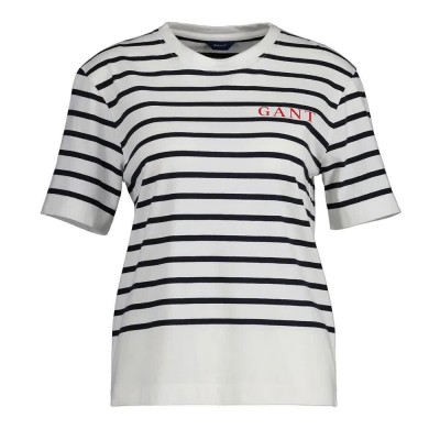 тениска,дамски,тениски,gant,logo,striped,short,sleeve,t,shirt,blue,(evening,blue)
