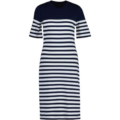 рокля,дамски,поли,и,рокли,gant,striped,short,sleeve,dress,blue