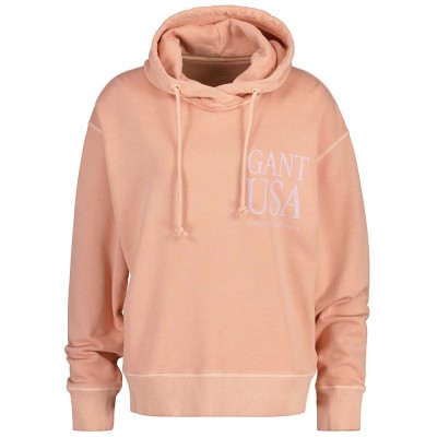 суичър,дамски,блузи,gant,sunfaded,usa,hoodie,orange