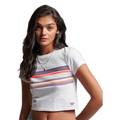 къса,блуза,дамски,топове,superdry,vintage,stripe,crop,top,cali,purple,grey,stripe,(grey)