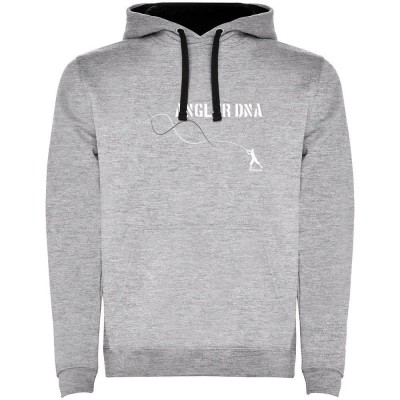 суичър,мъжки,пуловери,kruskis,angler,dna,two,colour,hoodie,heather,grey,black,(grey)
