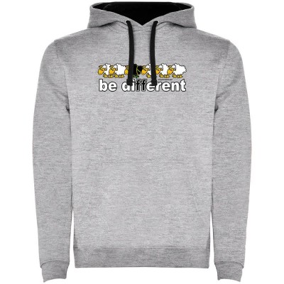 суичър,мъжки,пуловери,kruskis,be,different,climb,two,colour,hoodie,heather,grey,black,(grey)