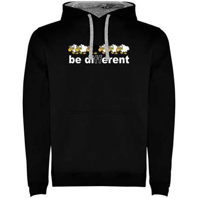 суичър,мъжки,пуловери,kruskis,be,different,dive,two,colour,hoodie,black,grey,(black)