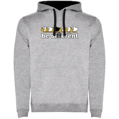 суичър,мъжки,пуловери,kruskis,be,different,ski,two,colour,hoodie,heather,grey,black,(grey)