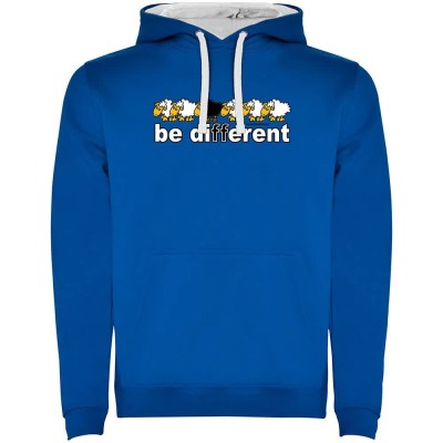 суичър,мъжки,пуловери,kruskis,be,different,trek,two,colour,hoodie,royal,blue,white,(blue)