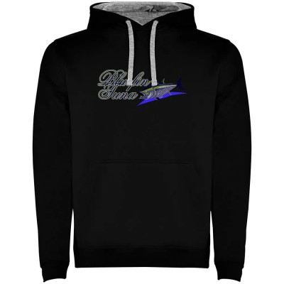 суичър,мъжки,пуловери,kruskis,bluefin,tuna,two,colour,hoodie,black,grey,(black)