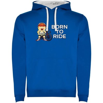 суичър,мъжки,пуловери,kruskis,born,to,ride,two,colour,hoodie,royal,blue,white,(blue)