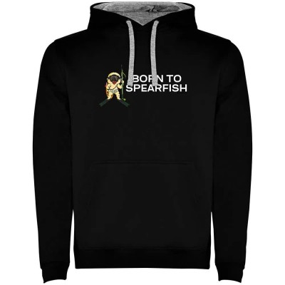 суичър,мъжки,пуловери,kruskis,born,to,spearfish,two,colour,hoodie,black,grey,(black)