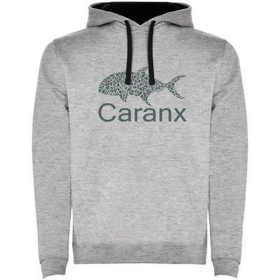 суичър,мъжки,пуловери,kruskis,caranx,two,colour,hoodie,heather,grey,black,(grey)