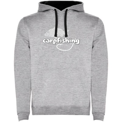 суичър,мъжки,пуловери,kruskis,carpfishing,two,colour,hoodie,heather,grey,black,(grey)