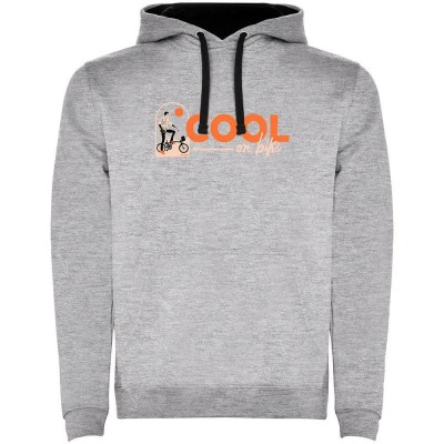 суичър,мъжки,пуловери,kruskis,cool,on,bike,two,colour,hoodie,heather,grey,black,(grey)
