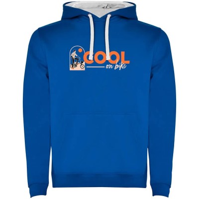 суичър,мъжки,пуловери,kruskis,cool,on,bike,two,colour,hoodie,royal,blue,white,(blue)