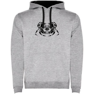 суичър,мъжки,пуловери,kruskis,crab,tribal,two,colour,hoodie,heather,grey,black,(grey)