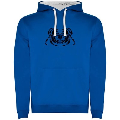суичър,мъжки,пуловери,kruskis,crab,tribal,two,colour,hoodie,royal,blue,white,(blue)