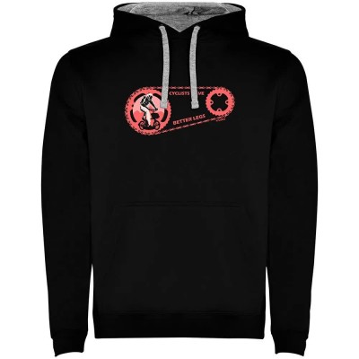 суичър,мъжки,пуловери,kruskis,cyclists,have,better,legs,two,colour,hoodie,black,grey,(black)