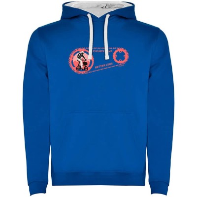 суичър,мъжки,пуловери,kruskis,cyclists,have,better,legs,two,colour,hoodie,royal,blue,white,(blue)